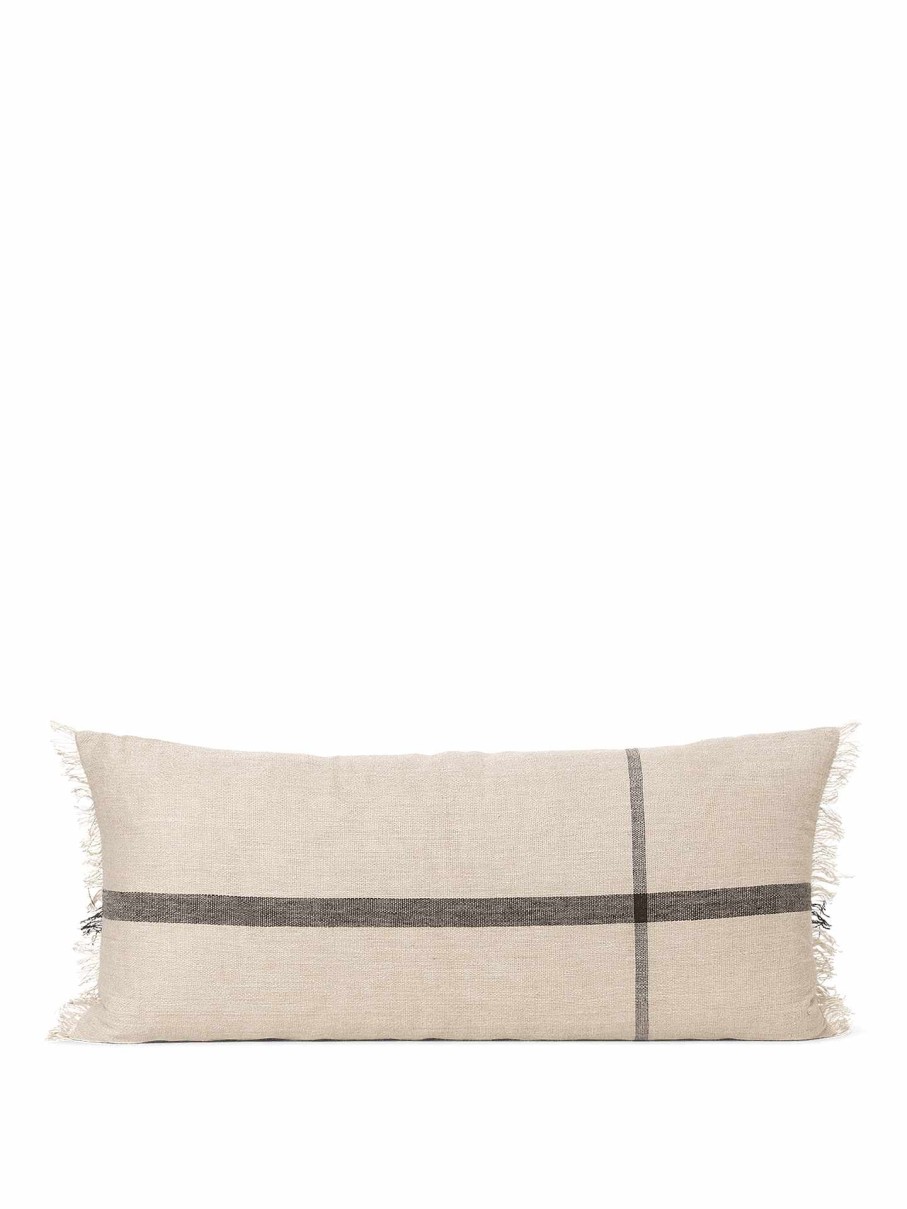 Textiles Ferm Living | Calm Cushion - Long /Black Camel