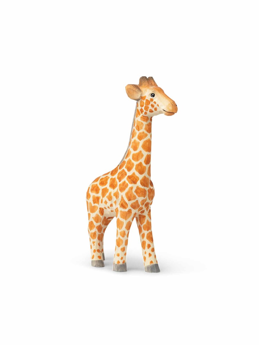 Kids Ferm Living | Animal Hand-Carved Giraffe Warm Brown