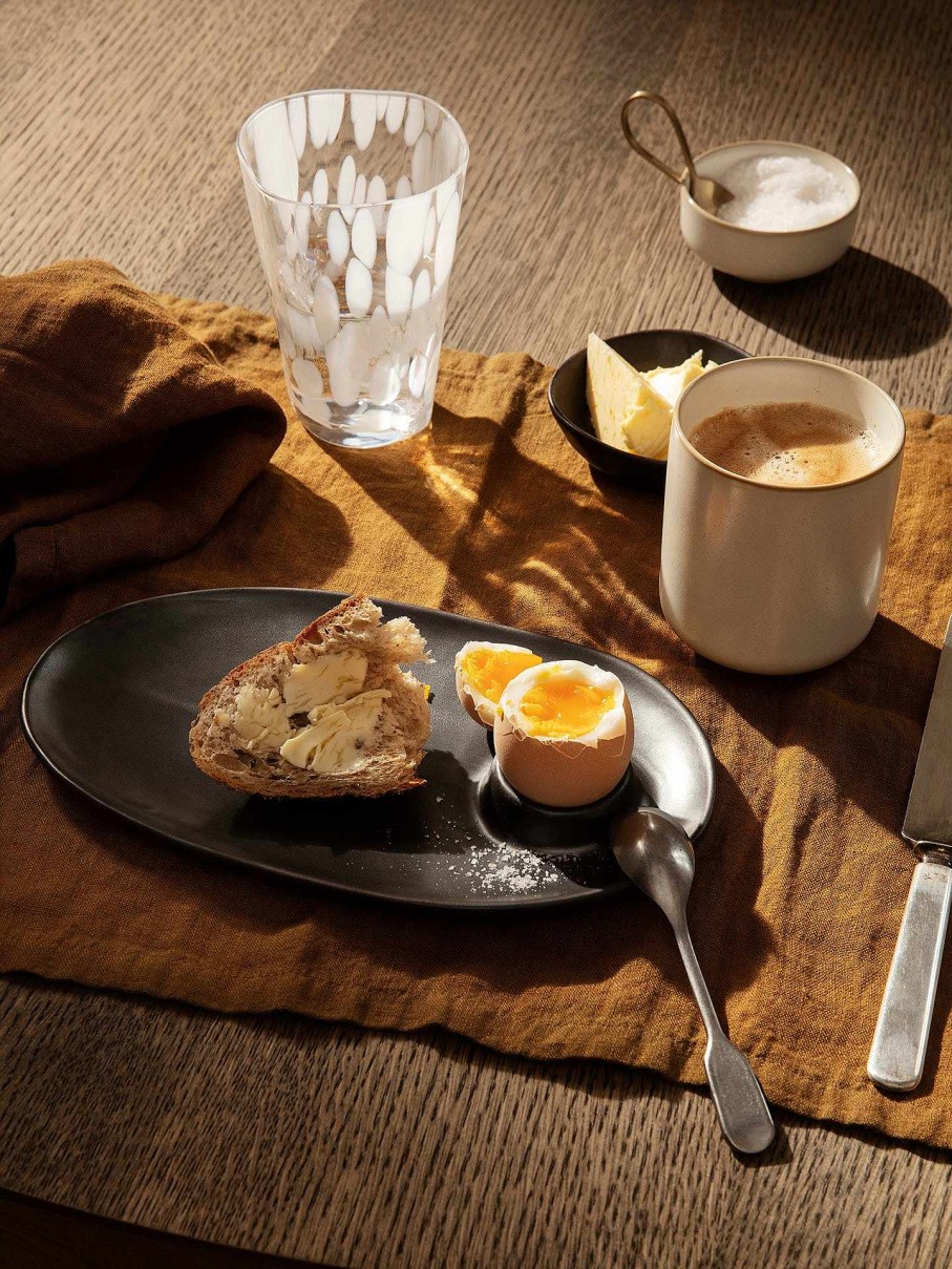 Kitchen Ferm Living | Flow Breakfast Plate Black