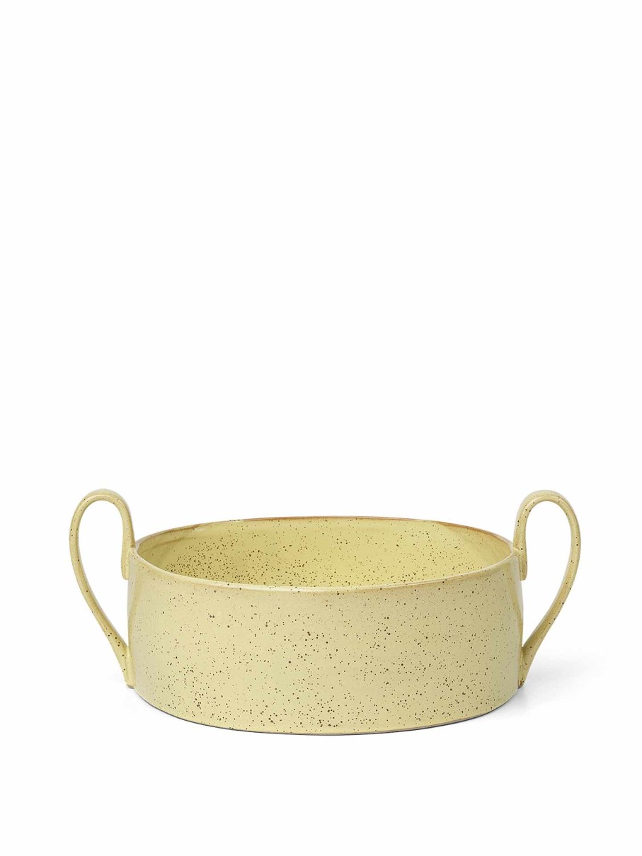 Kitchen Ferm Living | Flow Centrepiece Speckle Yellow