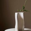 Green Living Ferm Living | Moire Vase - Large - Off-White Offwhite