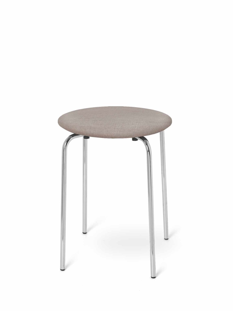 Furniture Ferm Living | Herman Stool - Chrome - Cotton L Natural