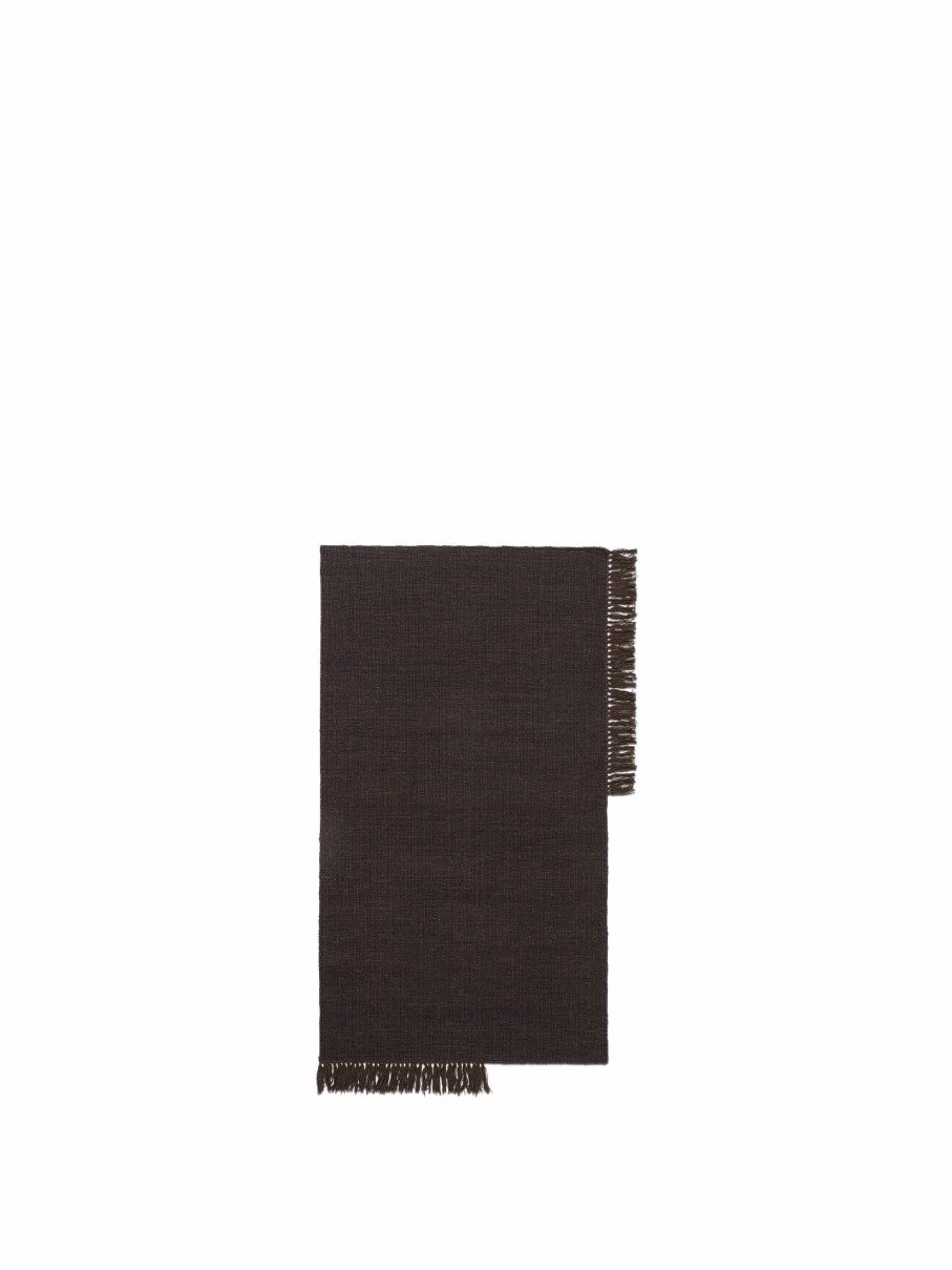 Rugs Ferm Living | Kelim Rug - Dark Melange - 80 X 140 Cm Dark Brown