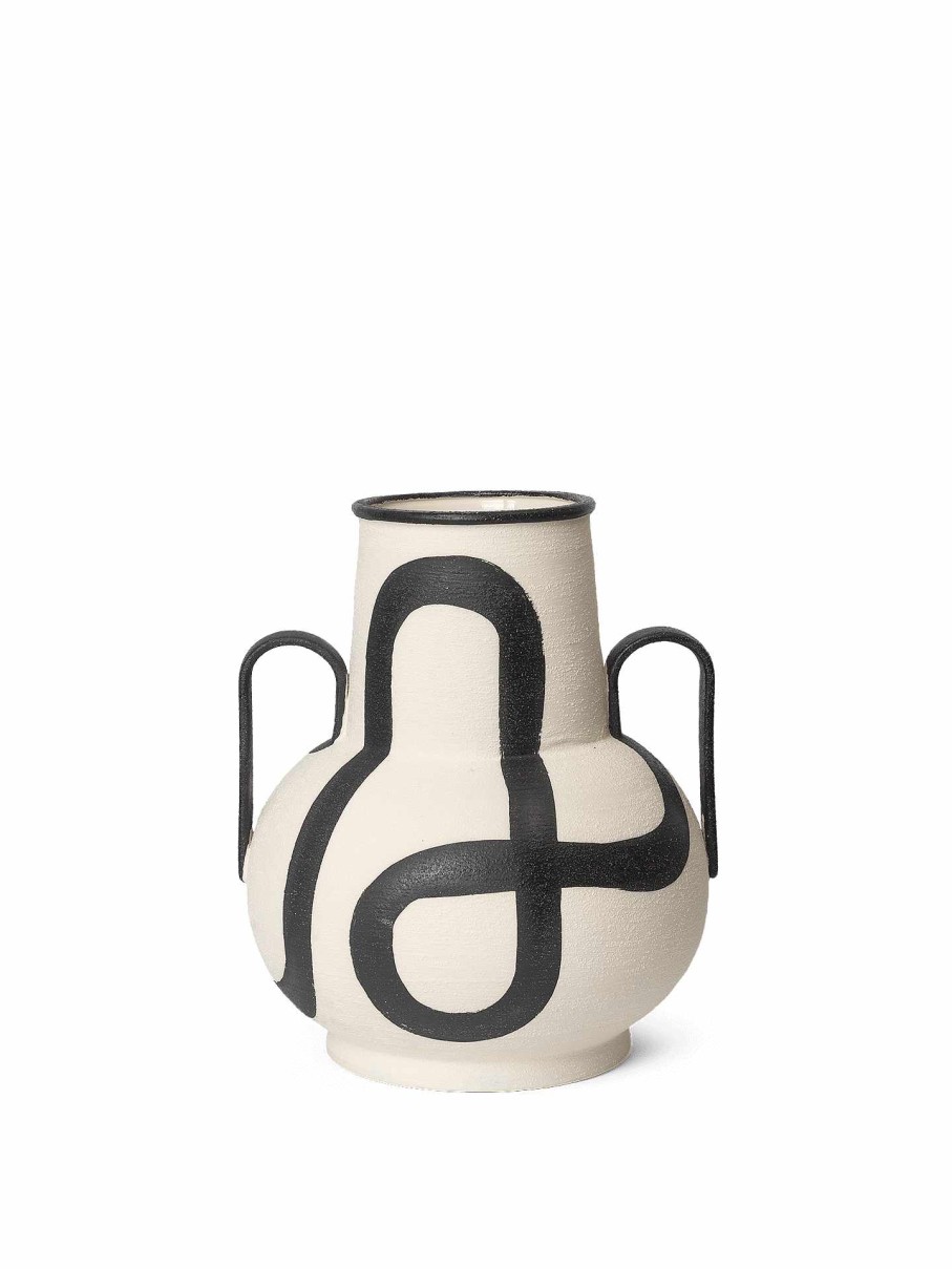 Green Living Ferm Living | Trace Vase - Off-White Offwhite