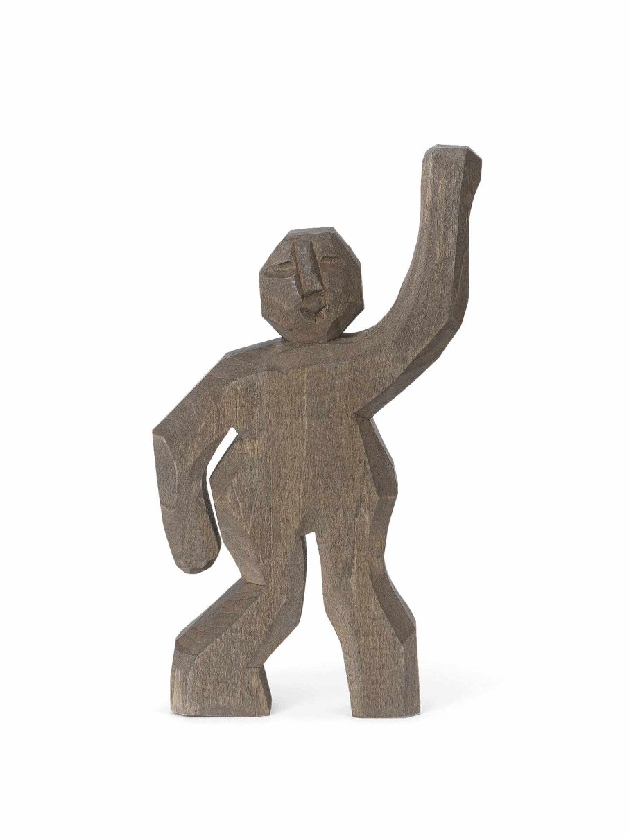 Kids Ferm Living | Aksel Hand-Carved Figure Anthracite