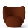 Furniture Ferm Living | Rico Lounge Chair - Tonus Red Brown