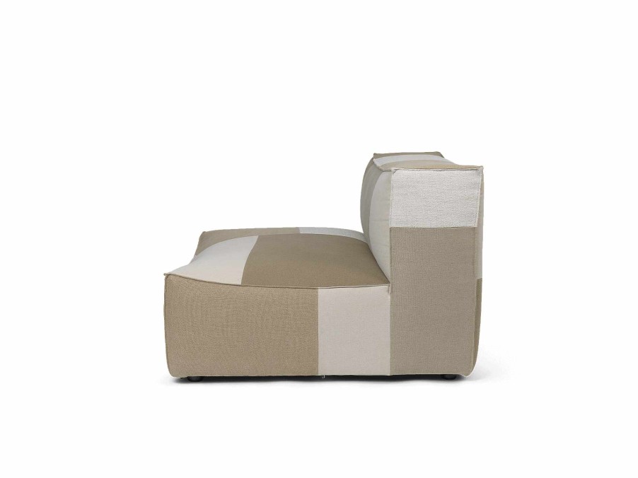 Furniture Ferm Living | Catena Sofa Center Module L100 Patchwork Sand/Off-White