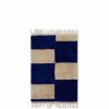 Rugs Ferm Living | Mara Knotted Rug - Bright /Off-White - 80 X 120 Cm Blue