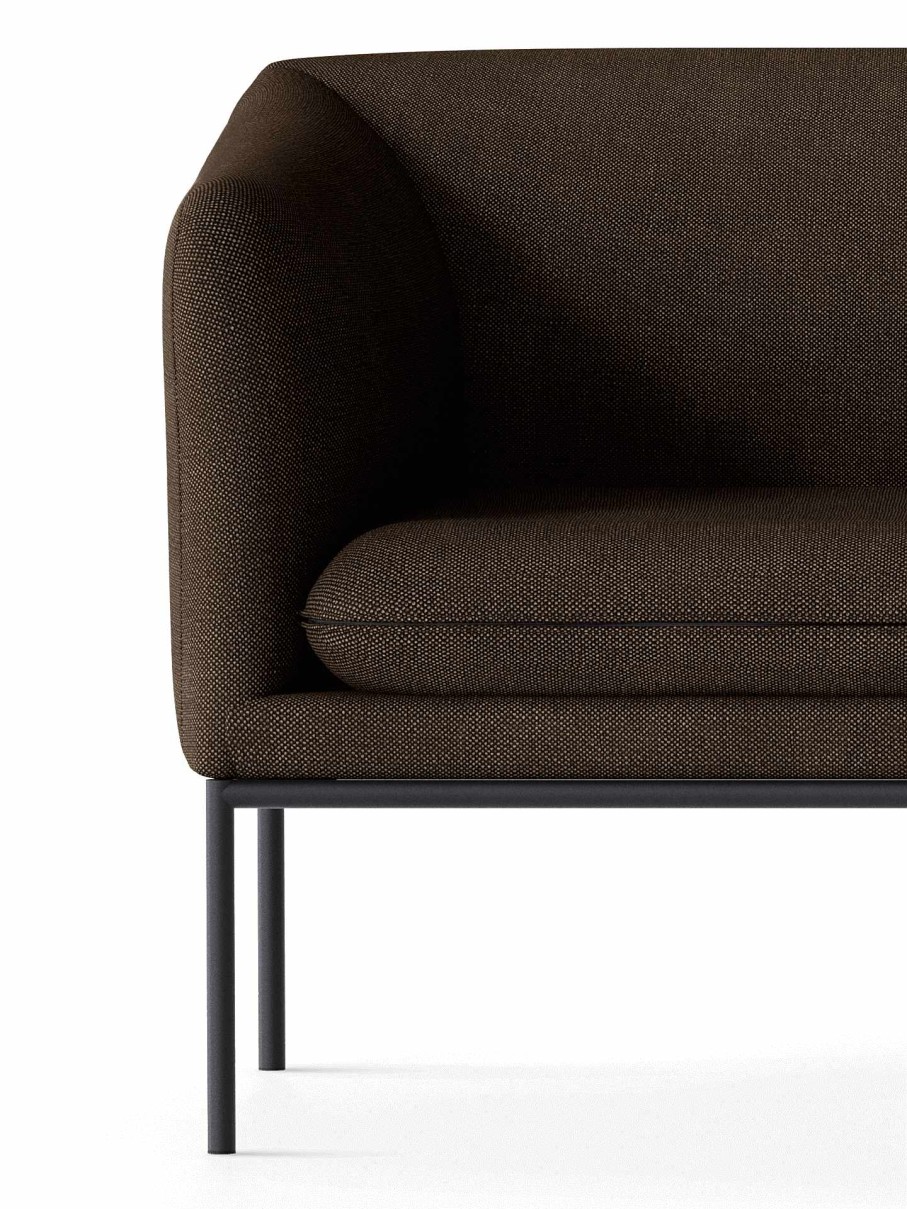 Furniture Ferm Living | Turn Sofa 2 - Black - Hallingdal Dark Brown