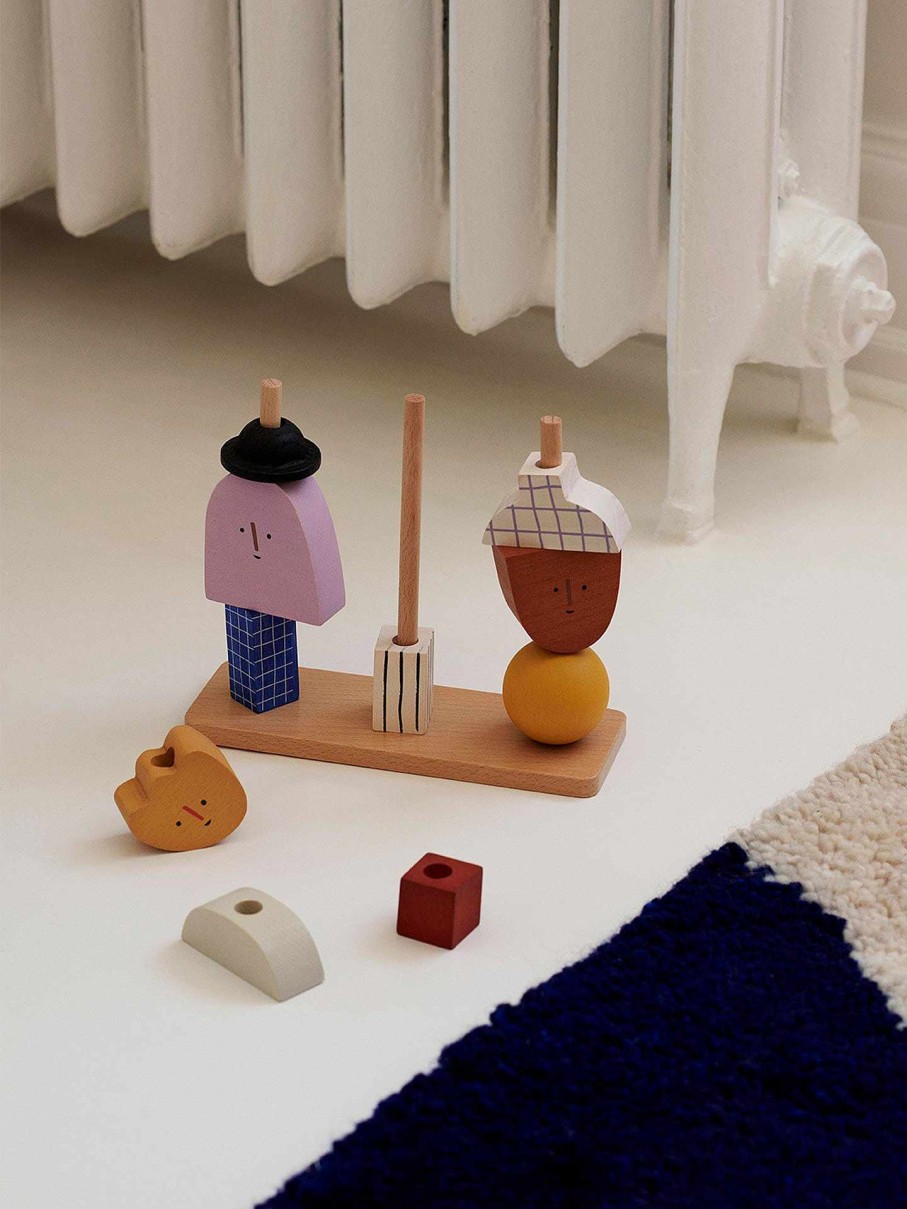 Kids Ferm Living | Character Stacking Blocks Multi