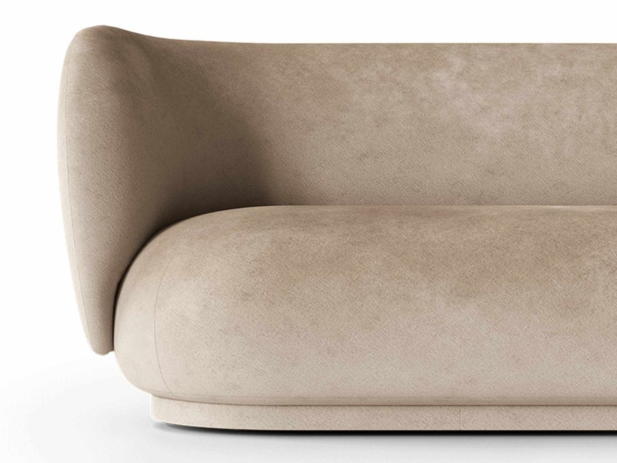 Furniture Ferm Living | Rico Sofa 2 - Faded Velvet Sand