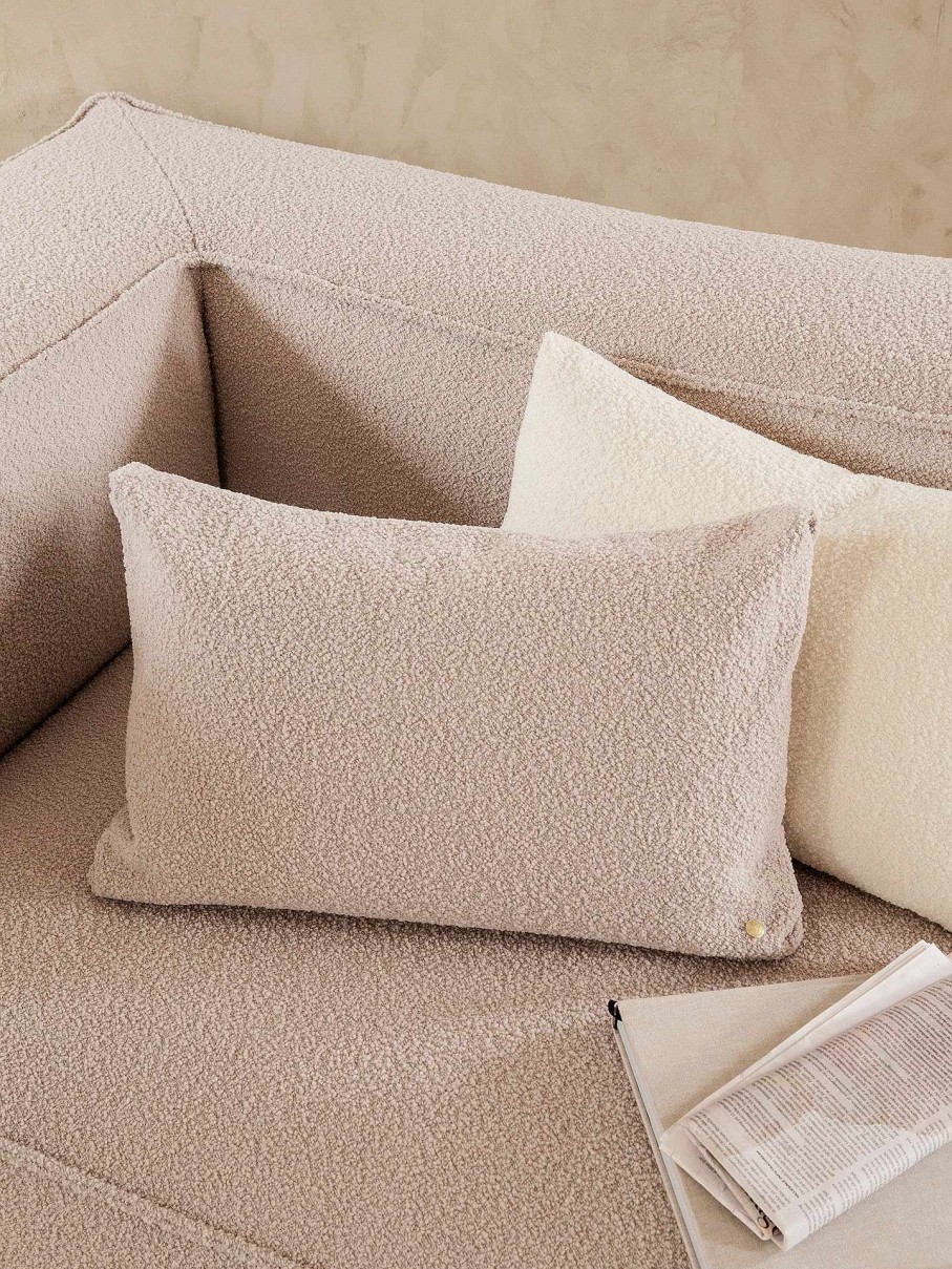 Textiles Ferm Living | Clean Cushion - Wool Boucle Natural