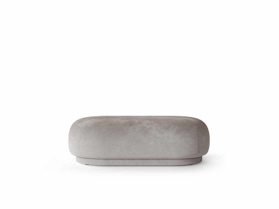 Furniture Ferm Living | Rico Ottoman - Faded Velvet Concrete