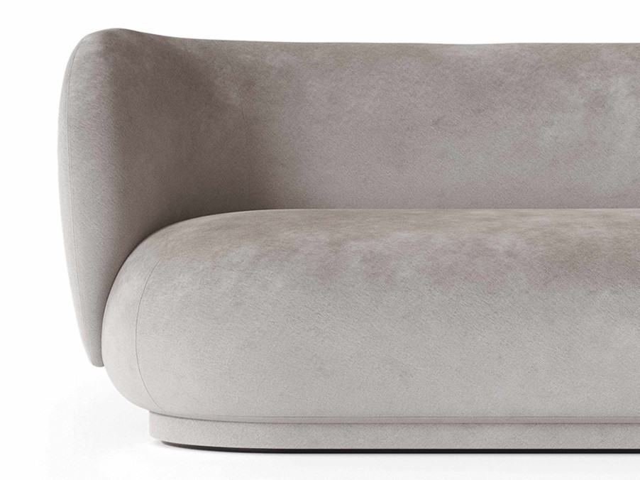 Furniture Ferm Living | Rico Divan L - Faded Velvet Concrete