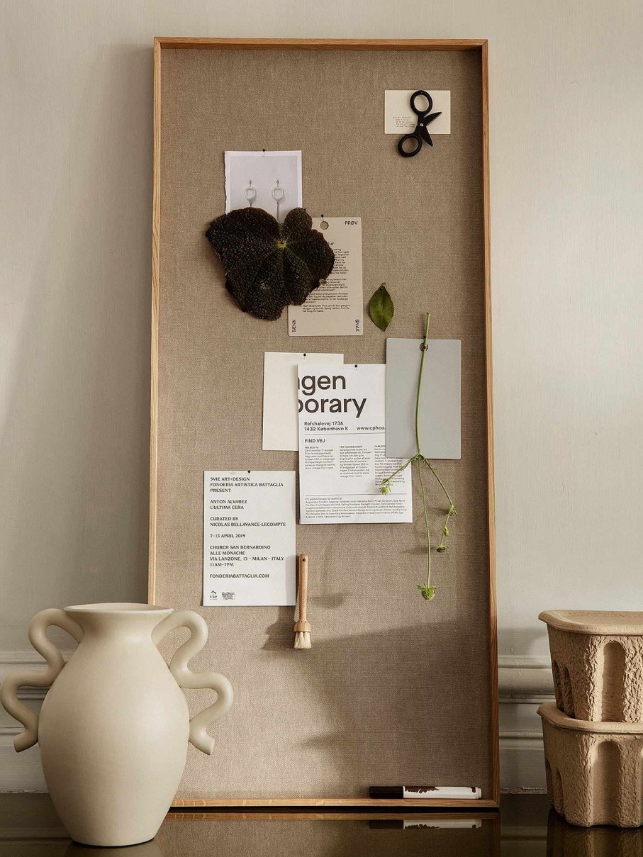 Accessories And Decorations Ferm Living | Scenery Pinboard - Narrow Natural Oak