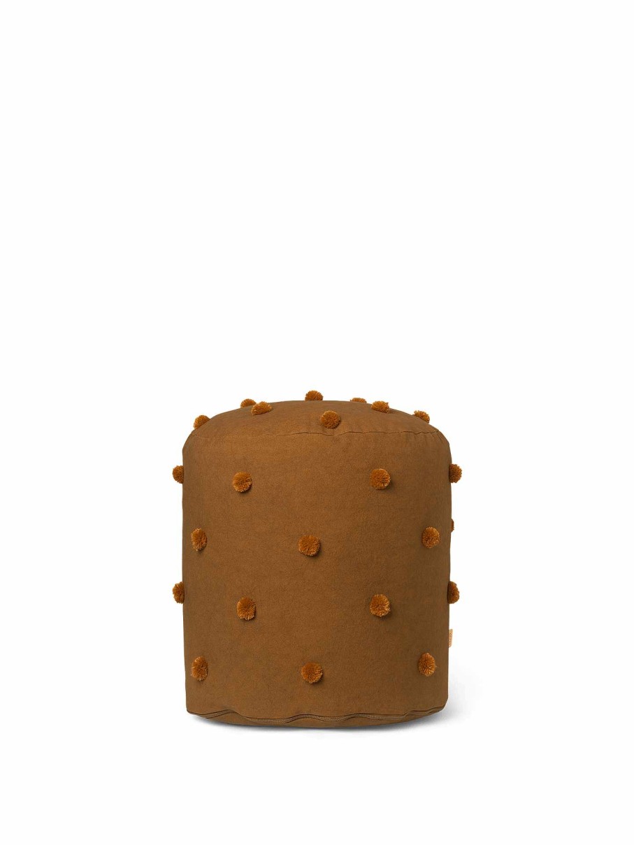 Furniture Ferm Living | Dot Tufted Pouf /Mustard Sugar Kelp