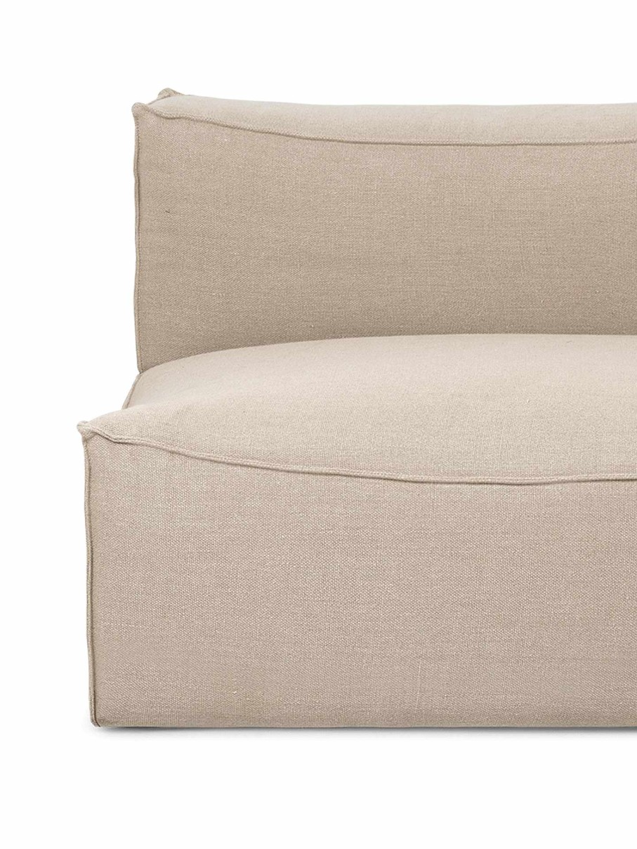 Furniture Ferm Living | Catena Sofa Center L100 Rich Linen Natural