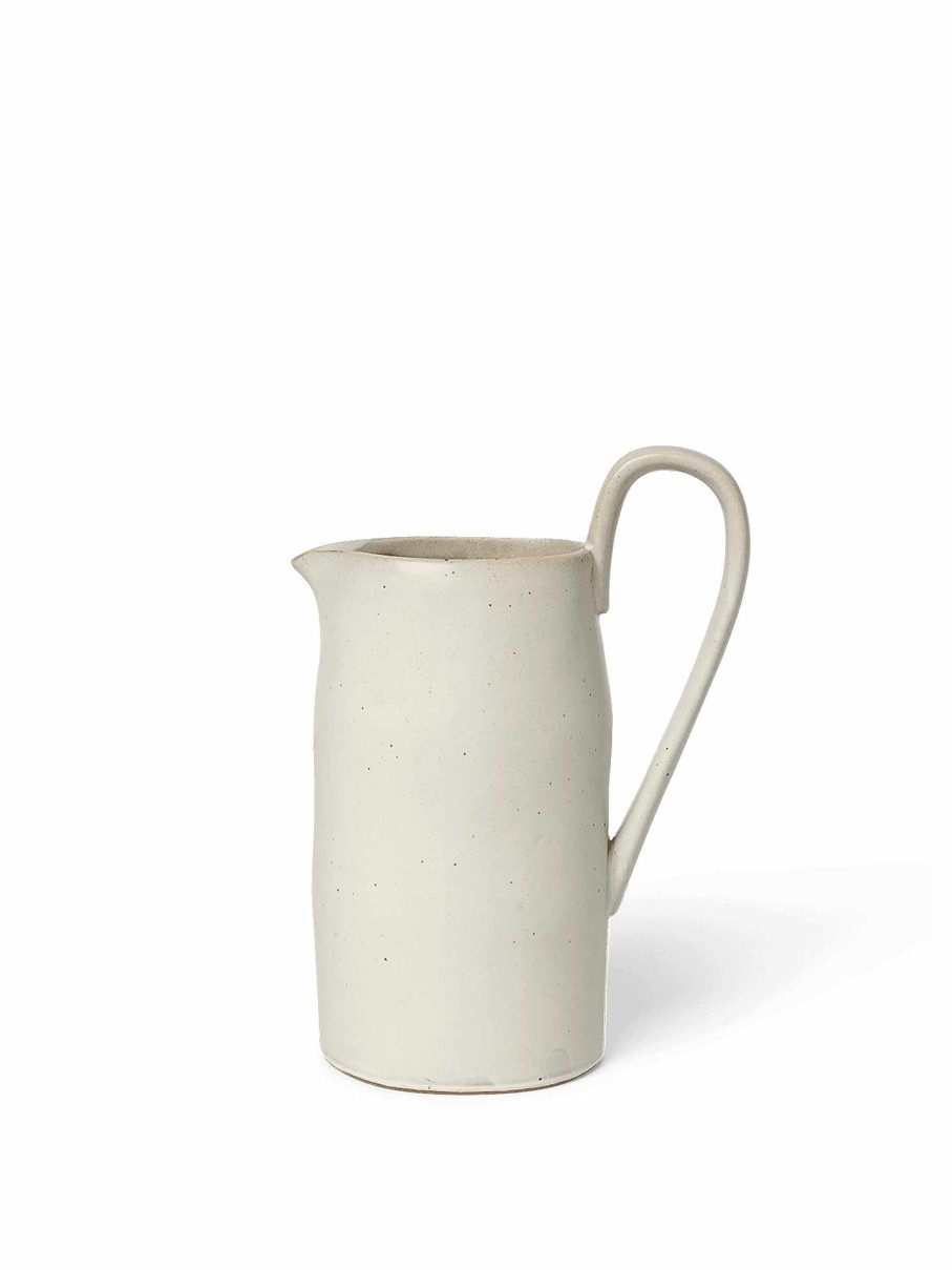 Kitchen Ferm Living | Flow Jug - Off-White Speckle Offwhite