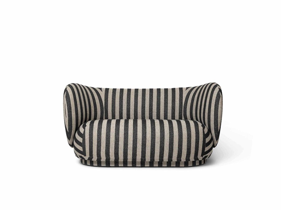 Furniture Ferm Living | Rico Sofa 2 - Louisiana Sand/Black