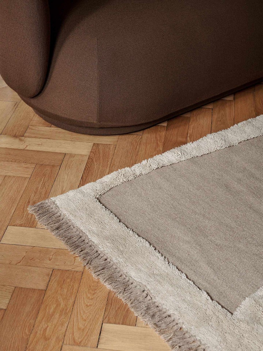 Rugs Ferm Living | Alley Wool Rug 140 X 200 Cm Natural