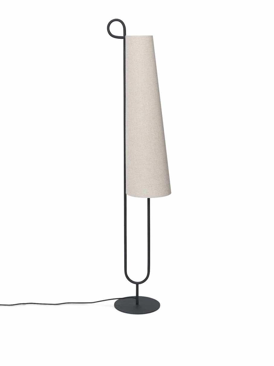 Lighting Ferm Living | Ancora Floor Lamp /Natural Black