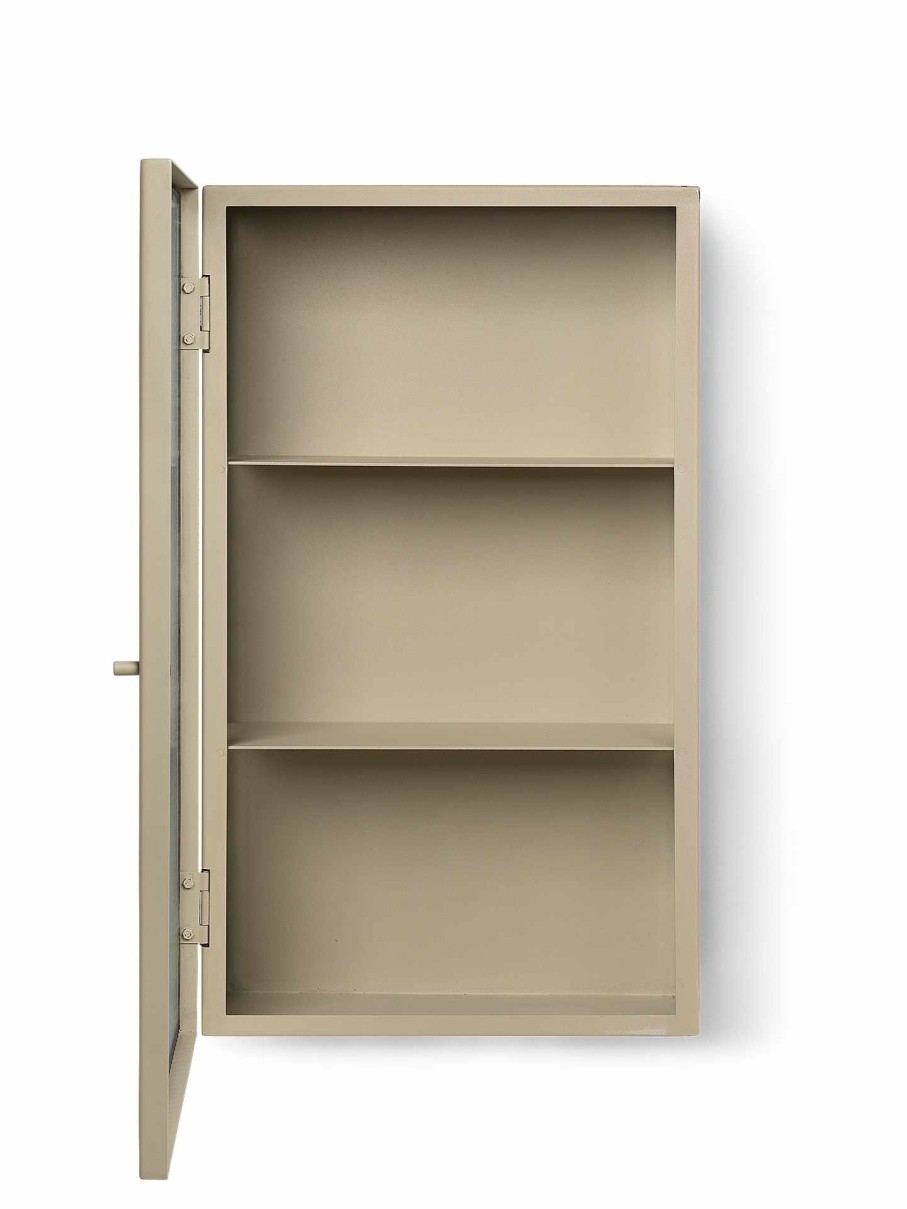 Furniture Ferm Living | Haze Wall Cabinet - Reeded Glass Cashmere