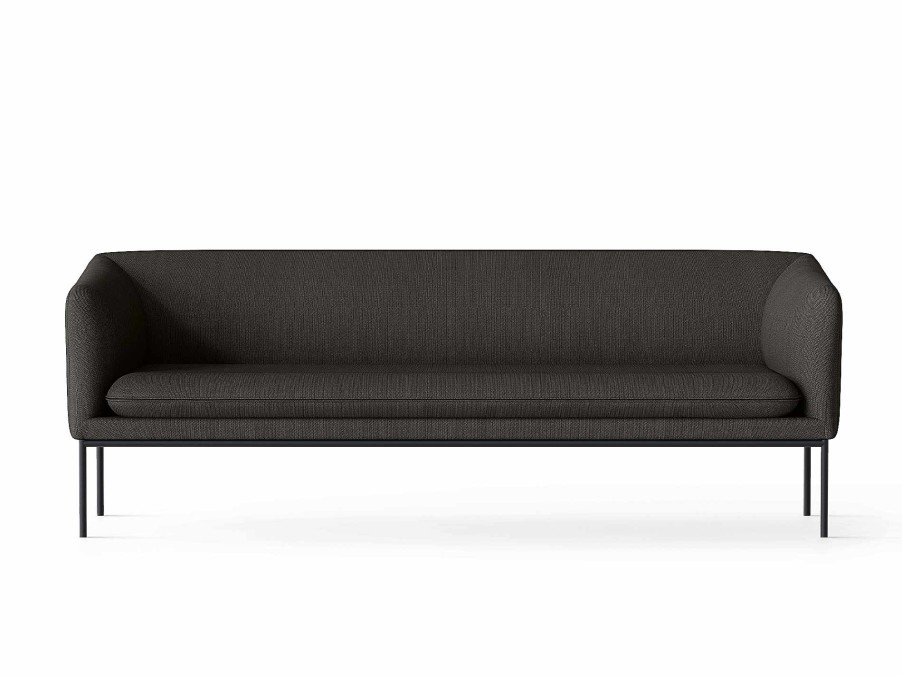 Furniture Ferm Living | Turn Sofa 3 - Black - Steelcut Trio Dark Brown