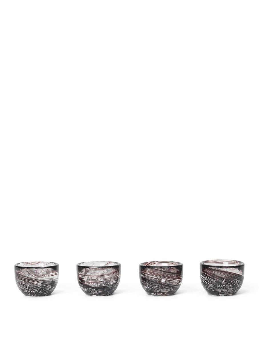 Kitchen Ferm Living | Tinta Egg Cups - Set Of 4 - Deep Brown Dark Brown