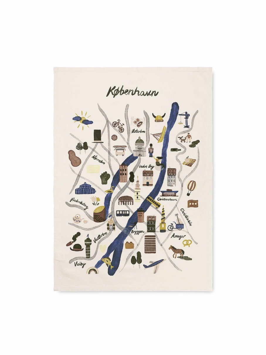 Kitchen Ferm Living | Copenhagen Tea Towel