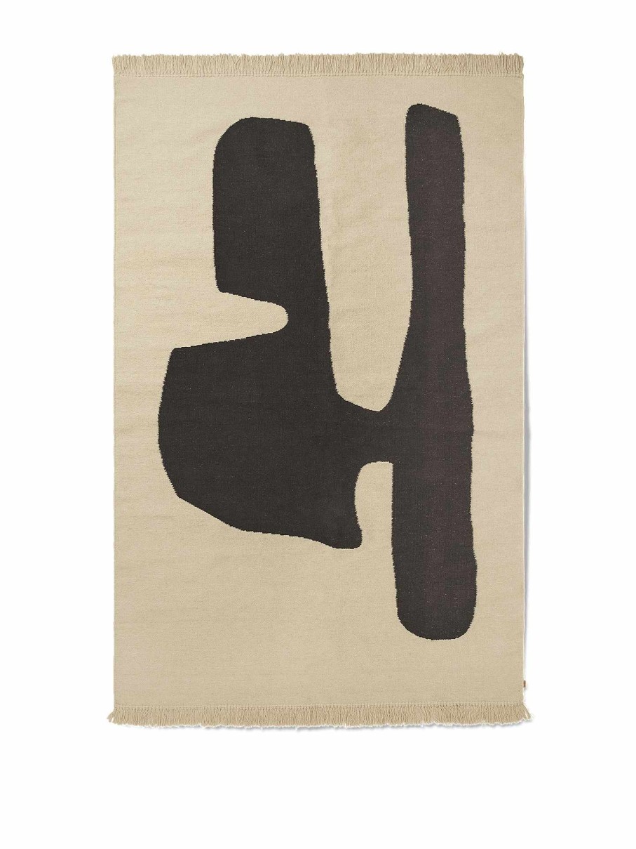 Rugs Ferm Living | Kelim Rug - Lay - 80 X 140 Cm Offwhite