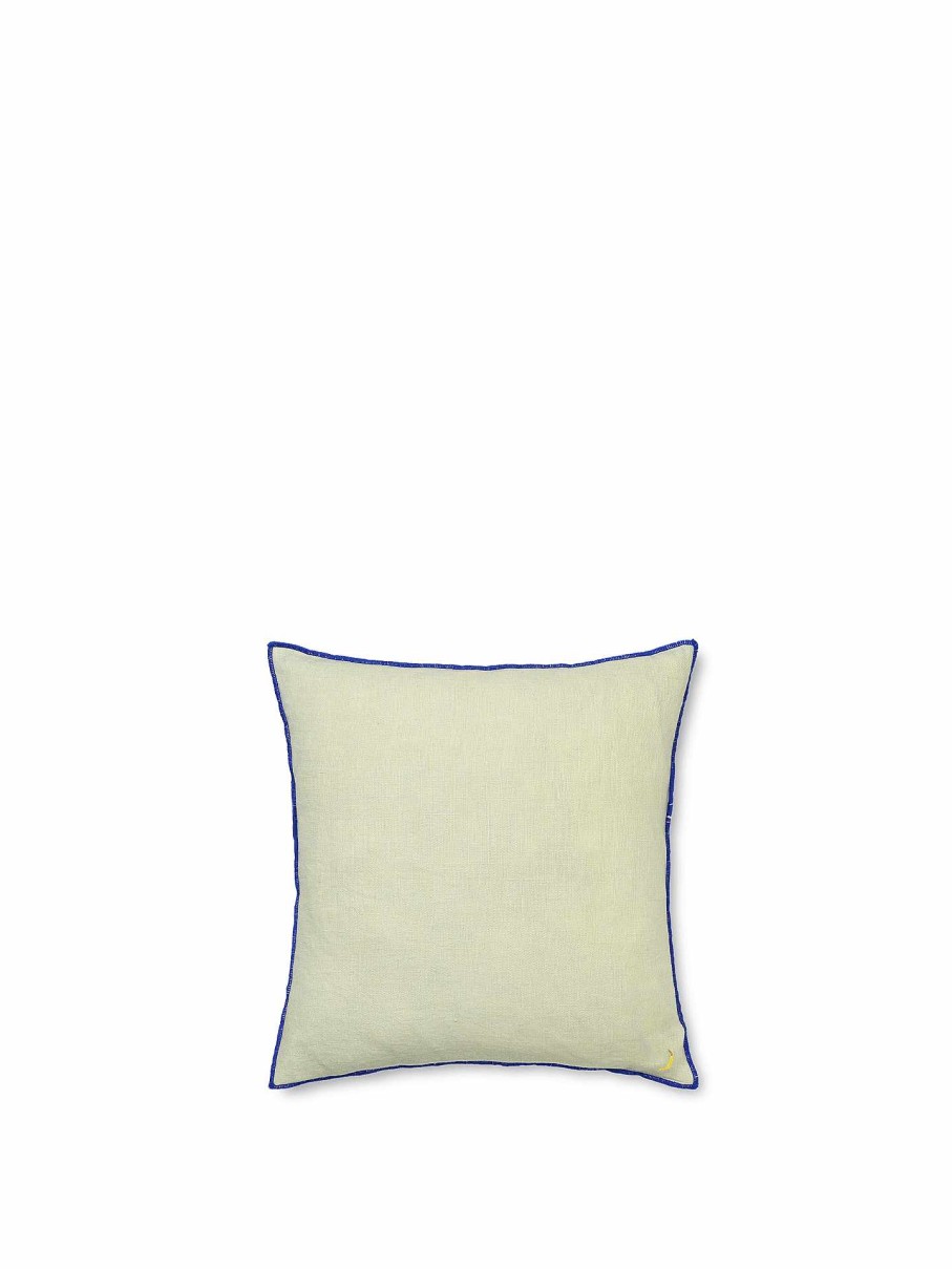 Kids Ferm Living | Contrast Linen Cushion Mint