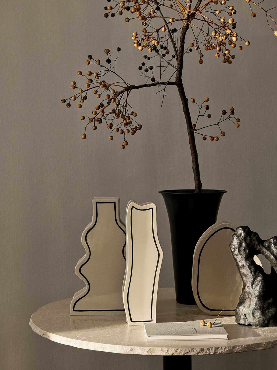 Green Living Ferm Living | Paste Vase - Slim - Off-White Offwhite