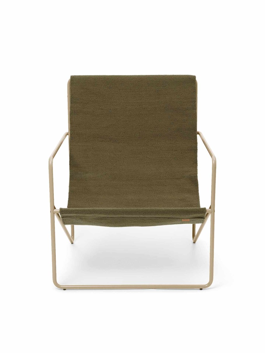 Outdoor Living Ferm Living | Desert Lounge Chair - Cashmere/ Olive