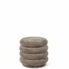 Furniture Ferm Living | Pouf Round - Faded Velvet Beige