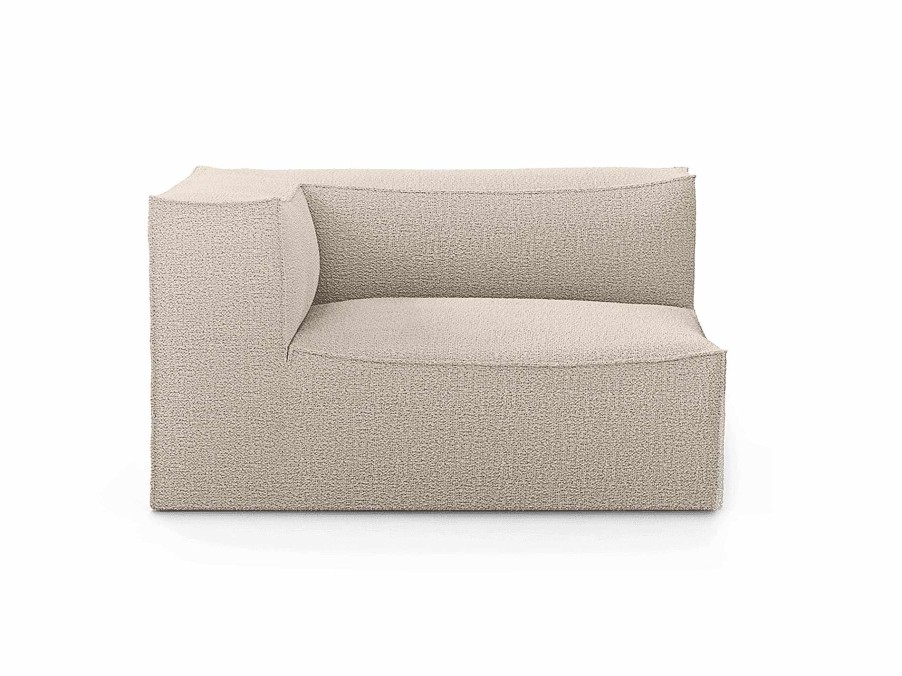 Furniture Ferm Living | Catena Sofa Armrest Left L400 Wool Boucle Natural