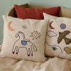 Textiles Ferm Living | Naive Cushion - Horse Offwhite