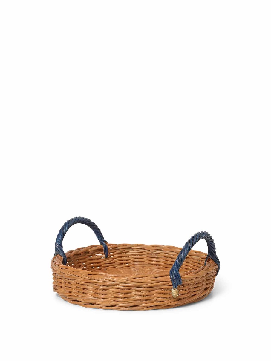 Outdoor Living Ferm Living | Blue Handle Tray /Blue Natural