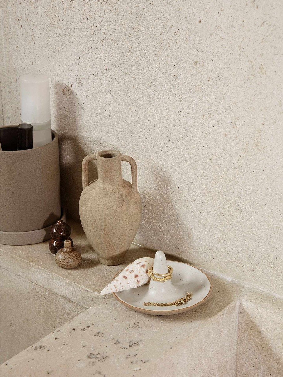 Accessories And Decorations Ferm Living | Ring Cone - Off-White Speckle Offwhite