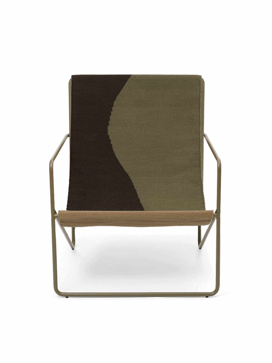 Outdoor Living Ferm Living | Desert Lounge Chair - Olive/ Dune