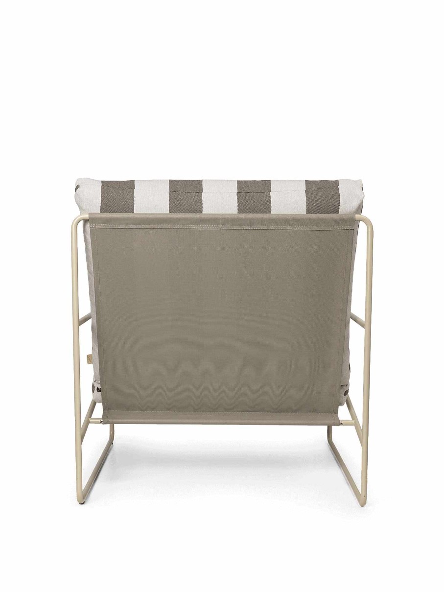 Outdoor Living Ferm Living | Desert 1-Seater - Stripe - Cashmere/ Chocolate