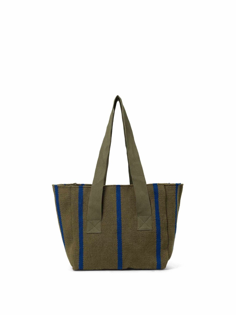 Outdoor Living Ferm Living | Yard Picnic Bag Olive/Bright Blue