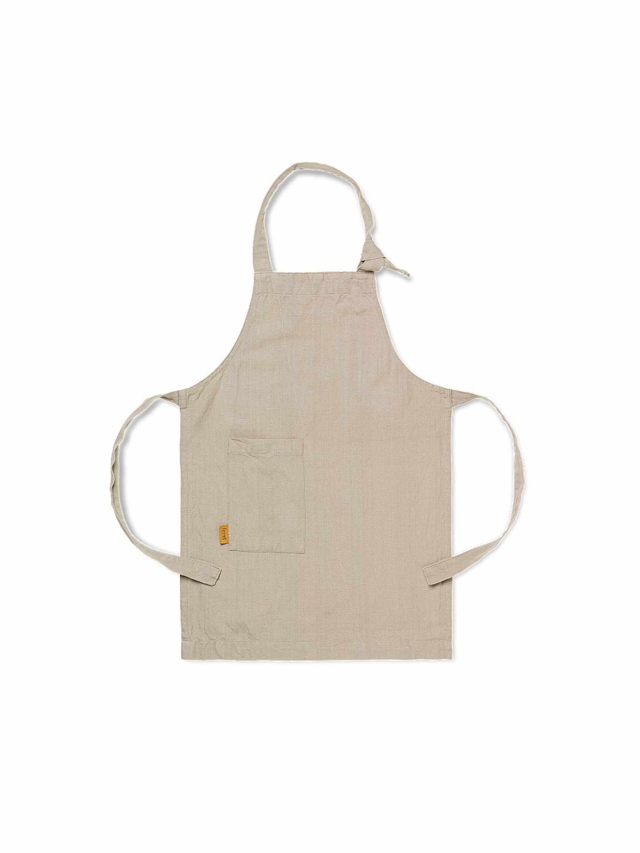 Kitchen Ferm Living | Kids Hale Apron Sand