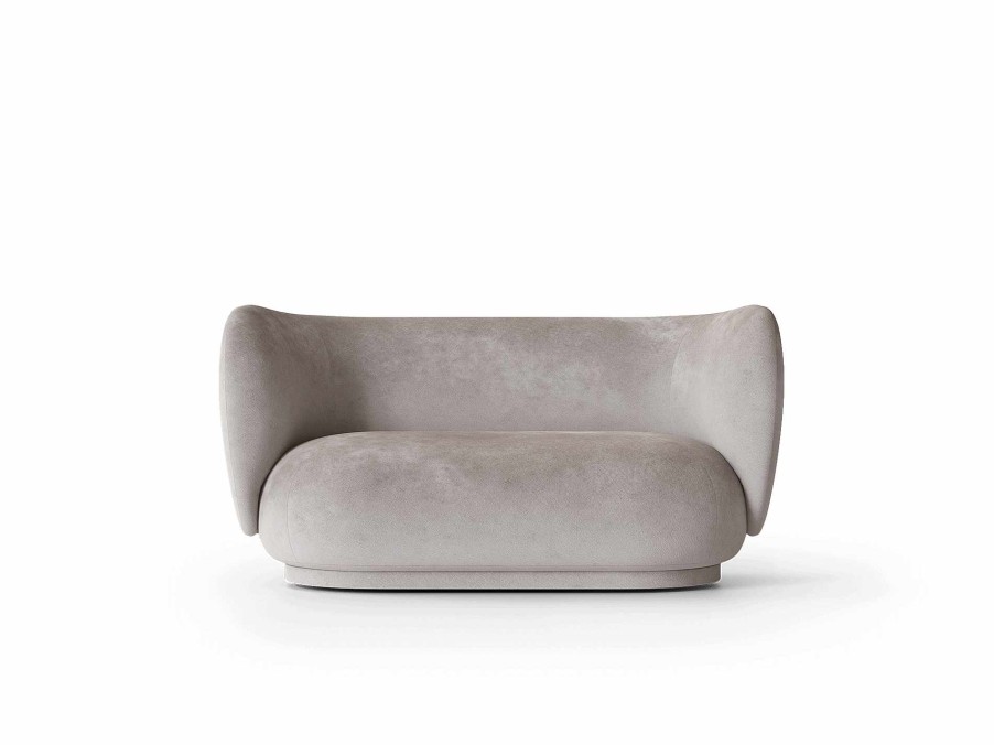 Furniture Ferm Living | Rico Sofa 2 - Faded Velvet Concrete