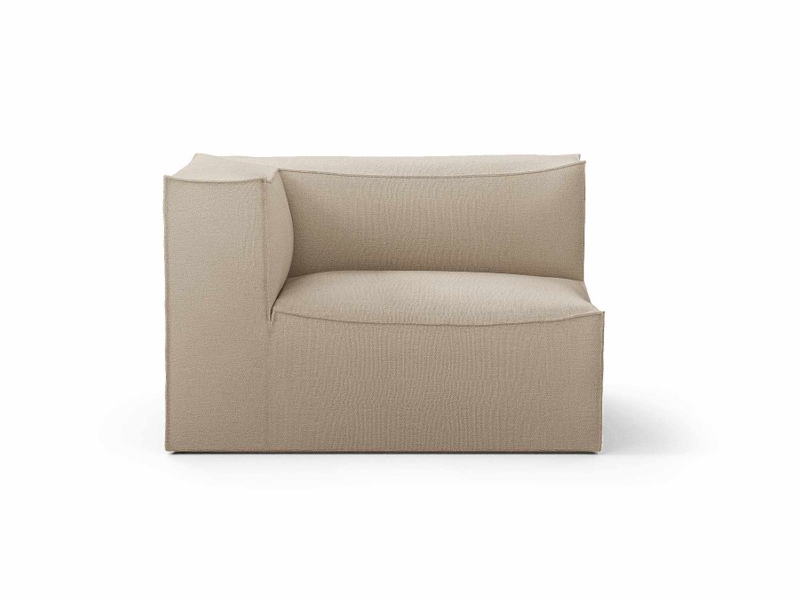 Furniture Ferm Living | Catena Sofa Armrest Left S400 Rich Linen Natural