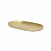 Accessories And Decorations Ferm Living | Basho Tray - Oval Brass