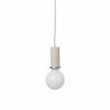 Lighting Ferm Living | Socket Pendant Low Light Grey