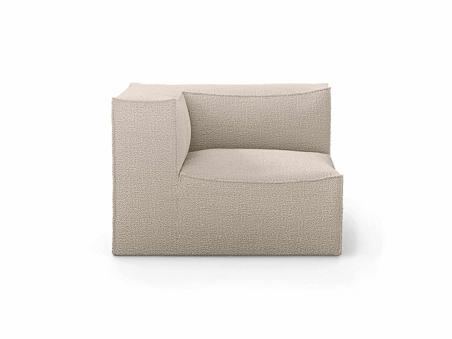 Furniture Ferm Living | Catena Sofa Connect Corner L200 Wool Boucle Natural