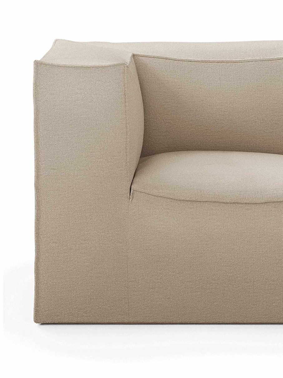 Furniture Ferm Living | Catena Sofa Connect Corner S200 Rich Linen Natural