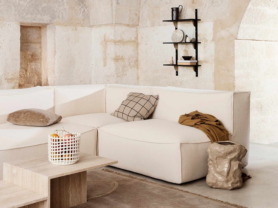 Furniture Ferm Living | Catena Sofa Connect Corner L200 Rich Linen Natural