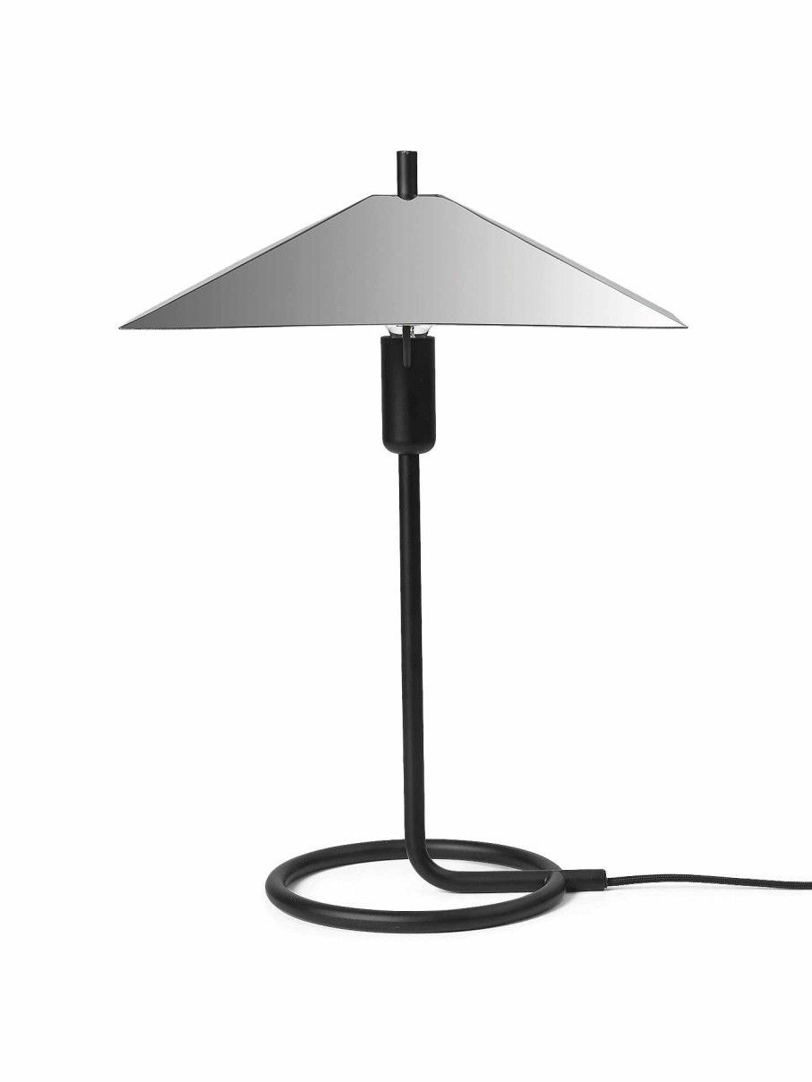 Lighting Ferm Living | Filo Table Lamp Square - Black/ Mirror Polished